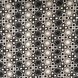 Tissu d'habillement de qualité supérieure GPO, en dentelle chimique tissée légère, imprimé motif floral à 4 pétales, pour robes femmes et filles - Product Image 1