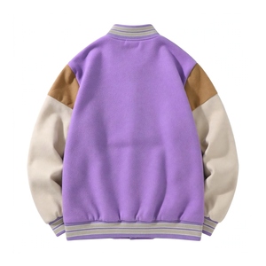 Chaqueta Varsity Personalizada de Estilo Vintage con Bloques de Color, Resistente al Viento, Anti-UV, Ecológica, Unisex, Informal, para Calle, Chaqueta Bomber - Product Image 2