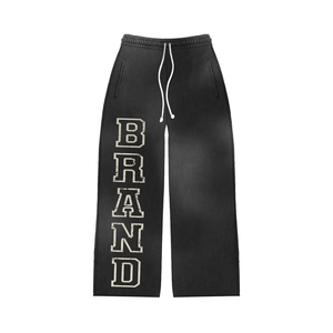 Custom Men Vintage Washed Tracksuit Set Hoodie Jogger Set Printed Streetwear Sweat Suit OEM ODM Private Label - Product Image 3