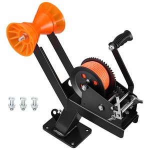 Soporte de rodillos para cabrestante de remolque de barco, 3500 lb, 20 pies, correa de poliéster naranja, eslinga de cable de acero, tipo 2-3/4 pulg. de ancho x 3-1/2 pulg. de alto - Product Image 1