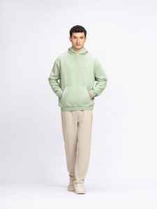 Sudaderas Verdes para Hombre - 100% Algodón, 300 Gramos, Invierno, Sólidas, Casuales, con Logotipo Frontal, Beneficios Gratis Después del Pedido - Product Image 2