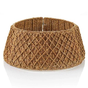 Wicker Christmas Tree Collar <b>Skirt</b> Rattan Xmas Tree Basket Ring Base Wholesaler Seagrass Water Hyacinth Xmas Tree <b>Skirt</b> - Product Image 6