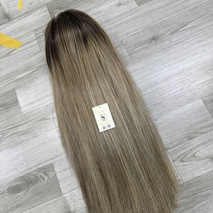 Perruques brésiliennes naturelles lisses avec mèches, fermeture HD en dentelle transparente, meilleur prix de gros pour femmes noires - Product Image 3