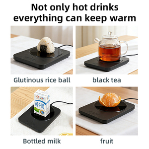 Calentador de Tazas Inteligente con Alimentación USB, Control Táctil, Calentador de Tazas de Cerámica, Base de Carga Inalámbrica, Calentador de Bebidas de Escritorio - Product Image 6