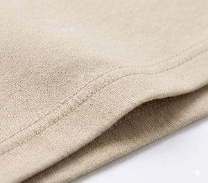 Camiseta Oversize Personalizada de Algodón 100% Tejido Grueso, Anti-Pilling, Transpirable, para Hombre, Lisa, Color Caqui, Estilo Urbano, Hombro Caído - Product Image 5