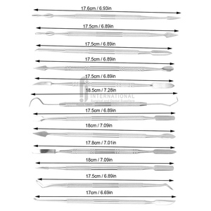 Hot Selling 12-Piece Stainless Steel Double-Ended Wax Craving Tools <b>Set</b> Polymer Pottery <b>Clay</b> Ergonomic Grip 30 Jaw Positions - Product Image 4
