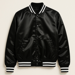 Chaqueta Bomber de satén personalizada para mujer, ropa de abrigo de poliéster con relleno de algodón con letras griegas Delta Sigma Theta bordadas - Product Image 4