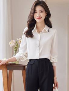 Nuevas Camisas de Punto Elegantes y a la Moda para Mujer, con Bordado, Manga Larga, para Verano y Otoño - Product Image 2