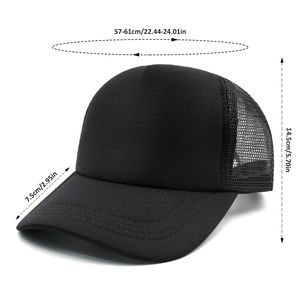 Gorra Trucker de Lona de Algodón para Adulto, de 6 Paneles, Ajustable, con Visera Curva y Logotipo de Parche, de Alta Calidad, Personalizada OEM, de Moda, Venta al por Mayor - Product Image 4
