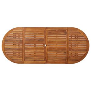 Tavolo da pranzo con Patio in legno massello di Acacia 86.6 tavoli da esterno "x 35.4" x 29.5" - Product Image 4