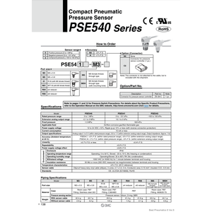 เซนเซอร์วัดความดัน PSE541-R06ขนาดกะทัดรัด SMC pneumatics - Product Image 2