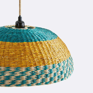 Boho Chic Pendant Lamp Handmade Seagrass <b>Light</b> Fixture For Cafe Restaurant Natural Hanging Lamp For Interior Styling - Product Image 3