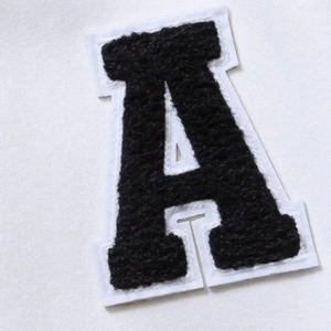Men's White Gray Varsity <b>Jacket</b> With Letter A Patch And 07 Sleeve Design Preppy Style Autumn Wear - Product Image 5