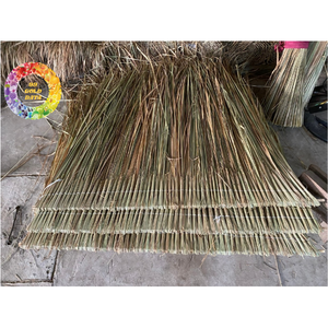 Techo de Paja Natural de Hierba Marina con Hierro / Manta de Hierba Cosida CYPERUS-TYPHA Beige para Techos de Casas, Artesanías Naturales y Jardines - Product Image 2
