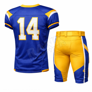 Uniformes de Fútbol Americano Estampados de Manga Corta Transpirables de Nuevo Diseño, Uniformes de Fútbol Americano Personalizados de la Mejor Calidad - Product Image 2