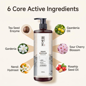 Natural Tea Seed Liquid <b>Soap</b> Relief Body Wash Silicone-Free Rich Vitamin C & Rosehip Oil Soothing Floral <b>Scent</b> - Product Image 6