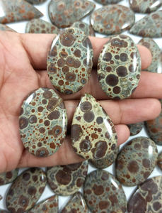 Venta al por mayor de gemas sueltas de jaspe asteroide natural de alta calidad, proveedor de cabujones, piedras facetadas y cristales para mujeres. - Product Image 1