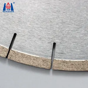 Huazuan להב מסור יהלום עגול באיכות גבוהה 16 אינץ' 400 מ""מ בצורת מאוורר לחיתוך דקטון שקט