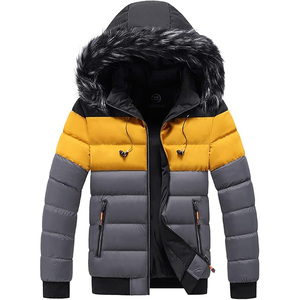 Chaqueta Acolchada de Invierno para Hombre con Capucha de Forro Polar, Cuello Alto, Cremallera, Manga Regular, Logotipo Frontal, Transpirable, Resistente al Viento, OEM Personalizable - Product Image 5
