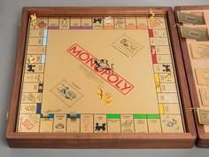 Plateau de jeu de Monopoly rectangulaire en bois éco-responsable fait main, ensemble de jeu de divertissement de haute qualité, vente en gros directe d'usine - Product Image 2