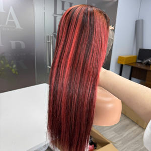 Precio de fábrica 100% Raw Virgin Vietnamese Human Lace Weft Bone Straight Pink Piano Color Super Double Drawn Extensiones de cabello - Product Image 5