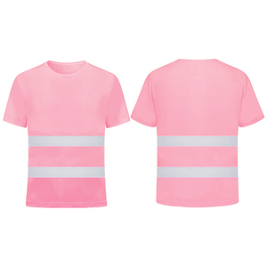 Nouveau T-shirt en polyester personnalisable haute visibilité classe 3, vêtement de travail réfléchissant, haute visibilité, chemise longue noire - Product Image 1