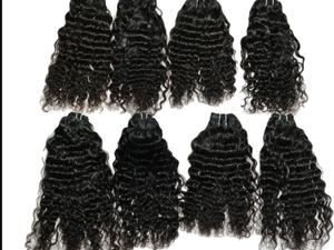 Lots de Cheveux Indiens Bouclés Naturels 100% Cheveux Humains Vierges Texture Naturelle Douce et Volumineuse Cheveux Non Traités - Product Image 1