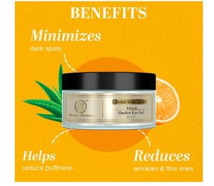 Gel natural Khadi para el contorno de ojos que reduce las ojeras, la hinchazón, las líneas finas y las arrugas, rejuvenece los ojos cansados y lo hace más firme el contorno de ojos. - Product Image 3