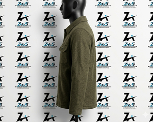 Veste en laine pour homme, couleur unie, col rabattu, coupe classique, style vêtement de travail d'hiver, veste en laine épaisse tissée - Product Image 4