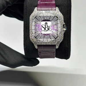 Montre de luxe de haute qualité en acier inoxydable avec cristal saphir, mouvement à quartz ETA, édition limitée, cadeau de fiançailles - Product Image 1