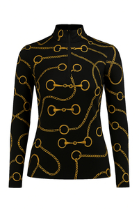Camiseta de equitación personalizada para mujer con logo a medida, elegante y de gran ajuste para los días de montar. - Product Image 5