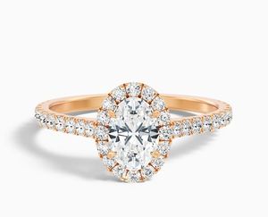 Oval Cut Moissanite Prong Setting 925 Sterling Silver Rhodium Plated Luxury Engagement Wedding <b>Ring</b> <b>Dainty</b> Minimalist Promise - Product Image 1