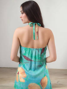 Hermoso y Cómodo Vestido Midi para Mujer, Ecológico, Sin Mangas, 100% Algodón, Estampado Liso, Georgette, para Fiesta o Uso Diario - Product Image 2