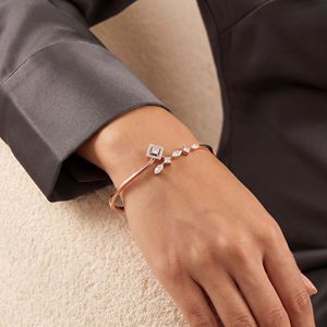 Elegant Women's 14K Rose Gold Lab Grown Diamond Brilliant Cut Spiral <b>Bangle</b> <b>Bracelet</b> Intricate Circular Design Classic Style - Product Image 2