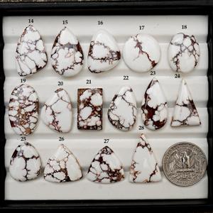 Turquesa Natural de Primera Calidad AAA+, 100% Natural, Piedras Preciosas Sueltas con Reverso Plano, Cabujón de Turquesa de Varios Tamaños para Joyería - Product Image 3