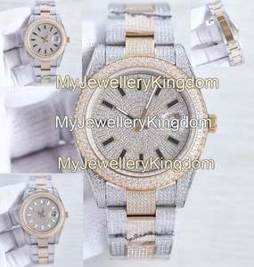 Elegante Reloj de Cuarzo con Esfera de Cristal, Adornado con Moissanita y Diamantes, Piedras Luminosas, Precisión Artística, Lujo y Moda - Product Image 5