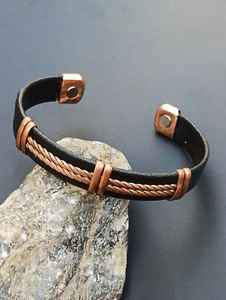 กำไลทองแดง Inspire Jewelry ทำมือ พิมพ์ลายดิจิตอล ขัดเงา ทองเหลืองแท้ คุณภาพดี ราคาสุดคุ้ม กำไลข้อมือจากอินเดีย - Product Image 2