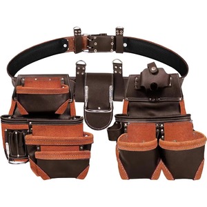 Latest Model Good Quality Heavy Duty <b>Leather</b> <b>Tool</b> Bag For <b>Working</b> Professional Factory Made Customize <b>Tool</b> Belt - Product Image 5