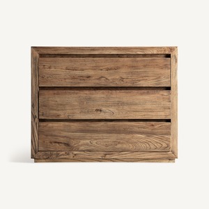 Modern <b>Rustic</b> Wooden Chest of Drawers Solid Teak Storage <b>Cabinet</b> for Luxury Bedroom Interior Furniture - Product Image 4