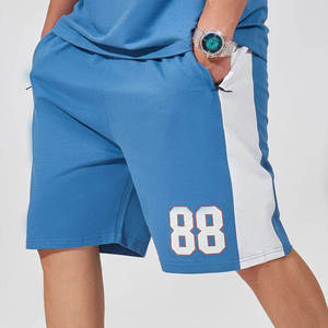 Ensemble de costume d'été pour homme, vente chaude, personnalisé, 2 pièces, t-shirt à manches courtes et short, respirant, doux, décontracté, tricoté en polyester/coton - Product Image 4
