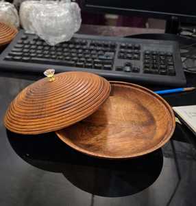 Tazón de Servir de Madera de Acacia, Tazones Redondos para Ensaladas, Frutas, Aperitivos, Hechos a Mano, de Madera, para Fiestas en Casa, Restaurantes Modernos, Tallados - Product Image 6