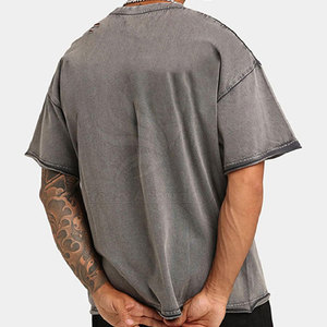 Best Price Low Moq Over Size T-Shirts For Men Street Wear Stylish Over Size T-Shirts Half Sleeve Over Size T-Shirt For Men - Product Image 4