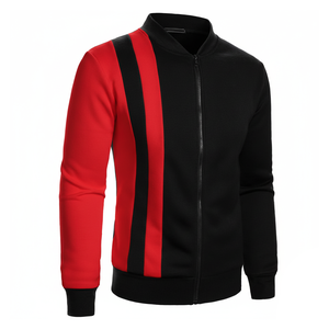 Wholesale Men's Jacket Premium Quality Winter Sleek Fashionable High Street Streetwear Outerwear Solid Bomber Jacket For Men - Product Image 2