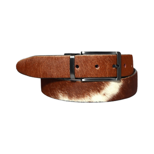 เข็มขัดหนังวัวแท้ทำด้วยมือเข็มขัดหนังกลับผ้าใบออกแบบทรงผมให้มีความยาวปรับแต่งได้พร้อมหมุดหัวเข็มขัดเครื่องประดับสไตล์แฟชั่น - Product Image 1