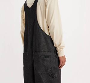 Salopette en jean personnalisée pour homme, coupe ample, en coton, avec bretelles réglables, séchage rapide, vêtements d'extérieur pour les acheteurs en gros - Product Image 6