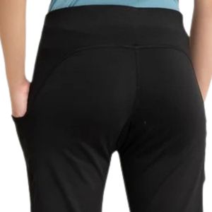 <b>Women's</b> <b>Black</b> High Waist Flare Pants Stretch Slim Fit Casual <b>Trousers</b> <b>with</b> Side <b>Pockets</b> Long Leg Everyday Fashion Bottoms - Product Image 4