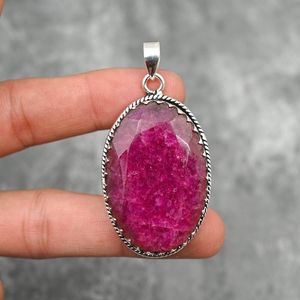 Kashmir Red <b>Ruby</b> Pendant 925 Sterling Silver Gemstone Pendant Handmade Jewelry Elegant <b>Ruby</b> <b>Necklace</b> Christmas Gift - Product Image 1