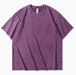 Camiseta Oversize de Alta Calidad con Lavado Ácido, 250 g/m², con Logotipo Personalizado, Estilo Vintage, Color Negro - Product Image 5