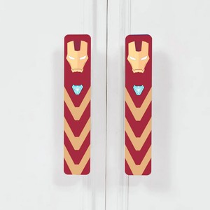 Poignées de tiroir décoratives en bois d'acacia pour enfants, poignées de commode Ironman pour chambre d'enfant, poignées de porte pour enfants, vente en gros - Product Image 1