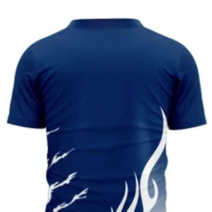 T-shirt décontracté rayé pour homme, manches courtes, col rond, respirant, en coton et polyester, t-shirt homme éco-responsable - Product Image 5